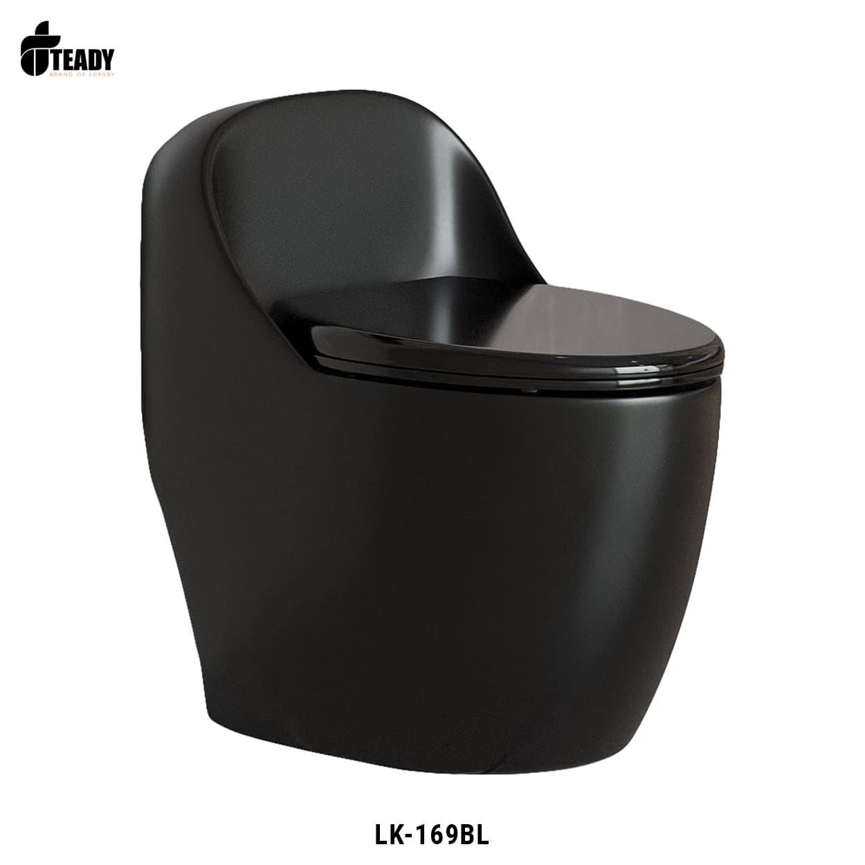 Bồn cầu liền khối cao cấp LK-169BL hình quả trứng