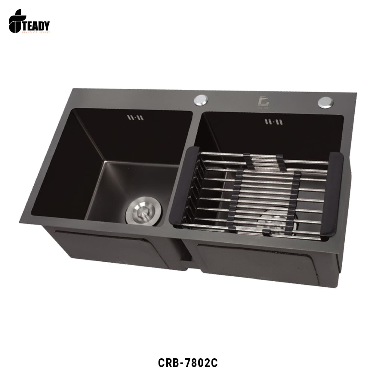 Chậu rửa bát NANO 2 hố cân CRB-7802C