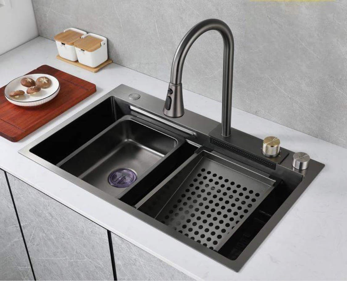 Chậu rửa bát 1 hố liền vòi CRB NN-011