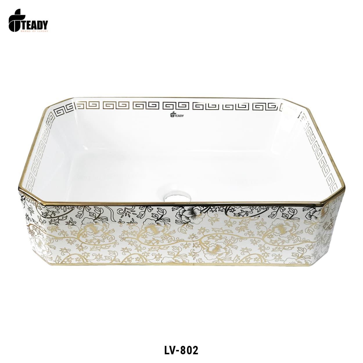 Lavabo dương bàn cao cấp mạ vàng LV-802