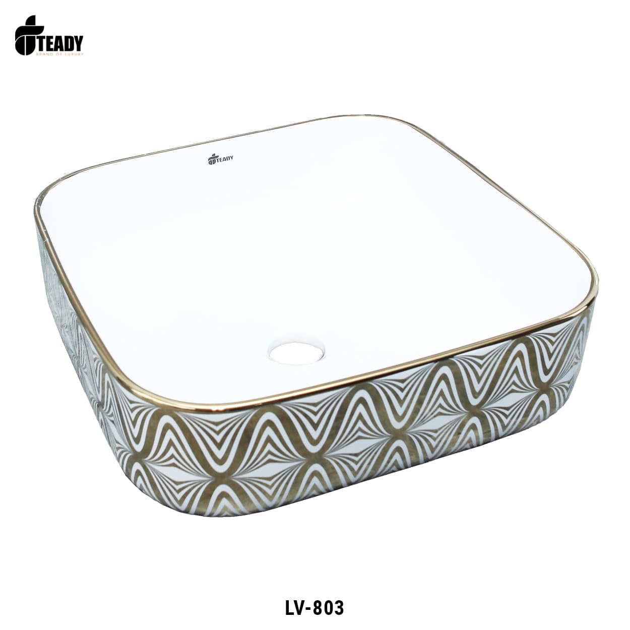 Lavabo dương bàn cao cấp mạ vàng LV-803