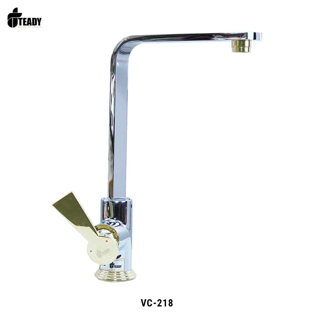 Vòi rửa bát nóng lạnh cao cấp mạ vàng VC-218