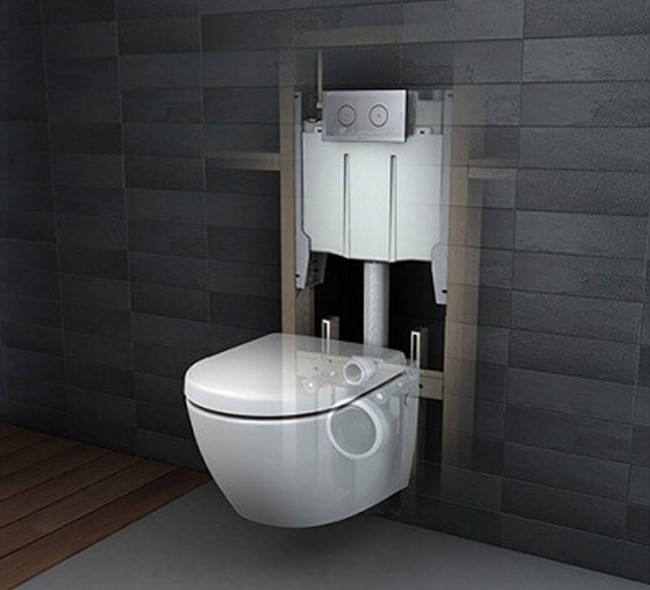 Sự lựa chọn cho phòng tắm nhỏ tối ưu nhất chính là bồn cầu âm tường
